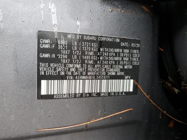 Photo 12 VIN: 4S4WMACD9L3455611 - SUBARU ASCENT PRE 