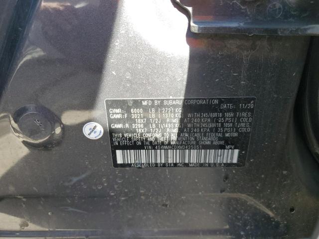 Photo 12 VIN: 4S4WMACDXM3425051 - SUBARU ASCENT PRE 