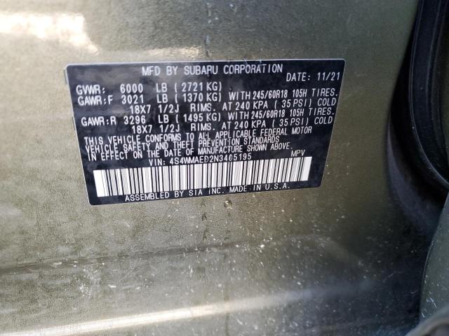 Photo 13 VIN: 4S4WMAED2N3405195 - SUBARU ASCENT PRE 