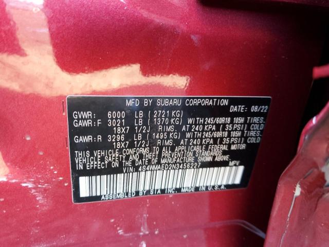 Photo 12 VIN: 4S4WMAED2N3456227 - SUBARU ASCENT PRE 