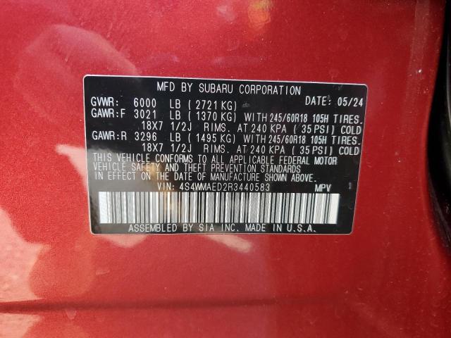 Photo 13 VIN: 4S4WMAED2R3440583 - SUBARU ASCENT PRE 