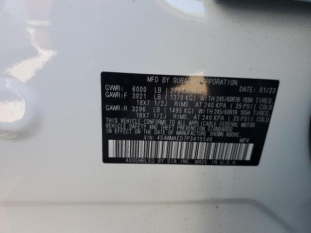 Photo 13 VIN: 4S4WMAED7P3415546 - SUBARU ASCENT PRE 