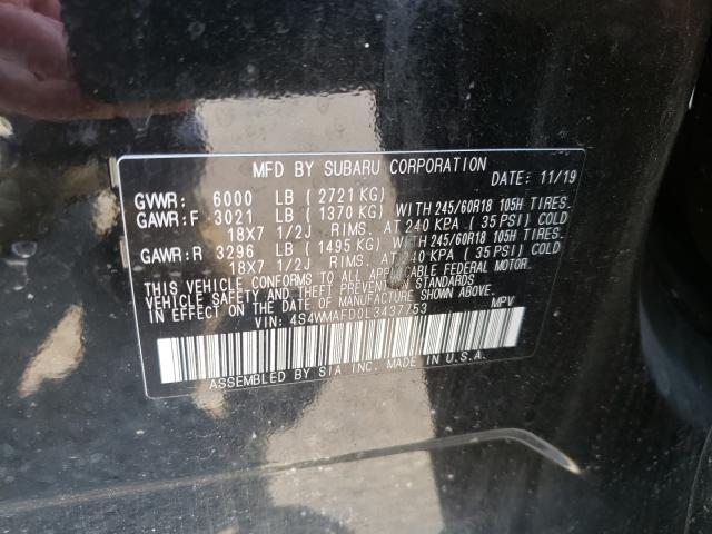 Photo 9 VIN: 4S4WMAFD0L3437753 - SUBARU ASCENT PRE 