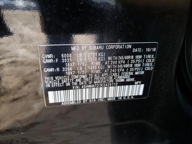 Photo 12 VIN: 4S4WMAFD1K3429112 - SUBARU ASCENT 