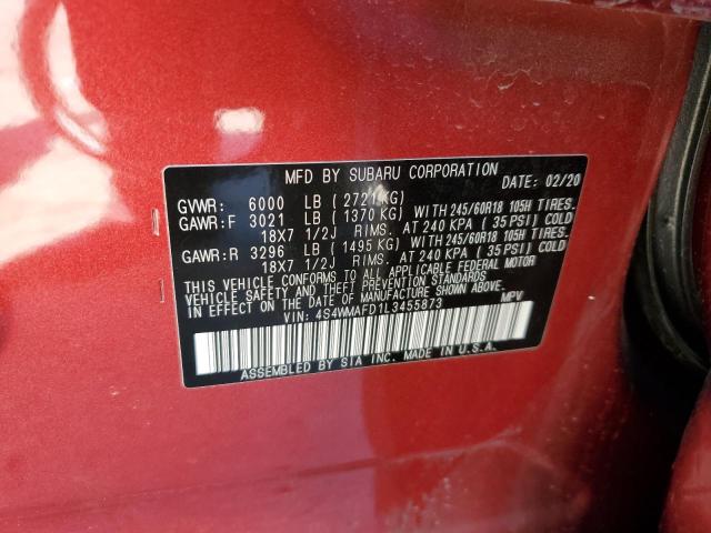 Photo 12 VIN: 4S4WMAFD1L3455873 - SUBARU ASCENT 