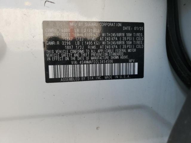 Photo 12 VIN: 4S4WMAFD2L3454506 - SUBARU ASCENT 