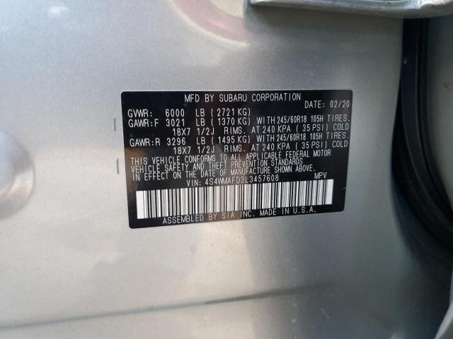 Photo 12 VIN: 4S4WMAFD3L3457608 - SUBARU ASCENT 