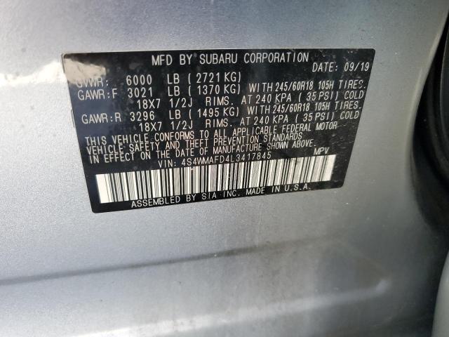 Photo 13 VIN: 4S4WMAFD4L3417845 - SUBARU ASCENT PRE 