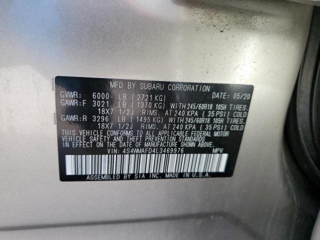 Photo 12 VIN: 4S4WMAFD4L3469976 - SUBARU ASCENT PRE 