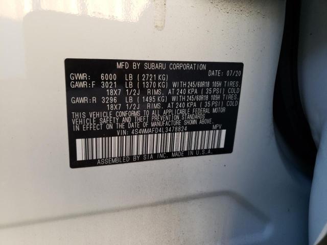 Photo 9 VIN: 4S4WMAFD4L3478824 - SUBARU ASCENT PRE 