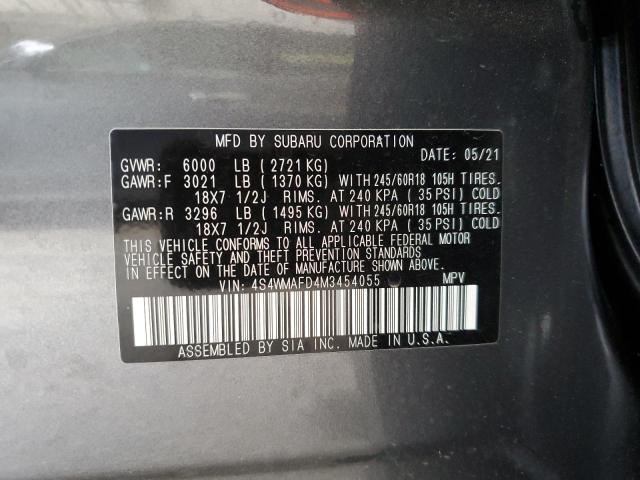 Photo 12 VIN: 4S4WMAFD4M3454055 - SUBARU ASCENT PRE 