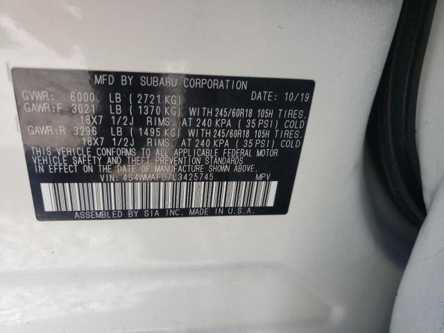 Photo 12 VIN: 4S4WMAFD7L3425745 - SUBARU ASCENT 