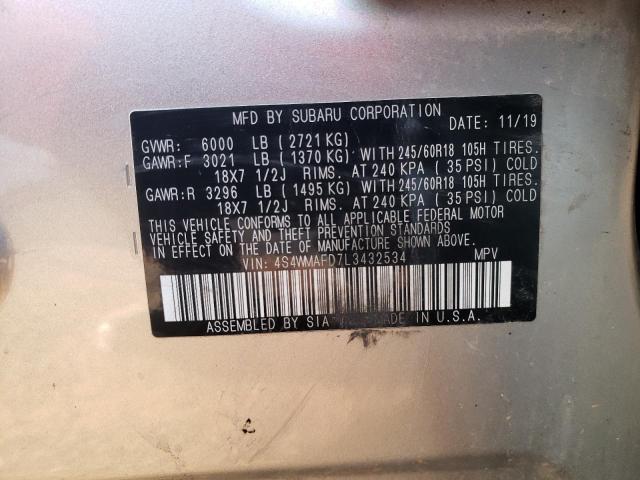 Photo 12 VIN: 4S4WMAFD7L3432534 - SUBARU ASCENT 