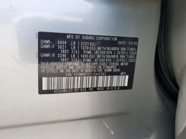 Photo 13 VIN: 4S4WMAFD7L3447342 - SUBARU ASCENT PRE 