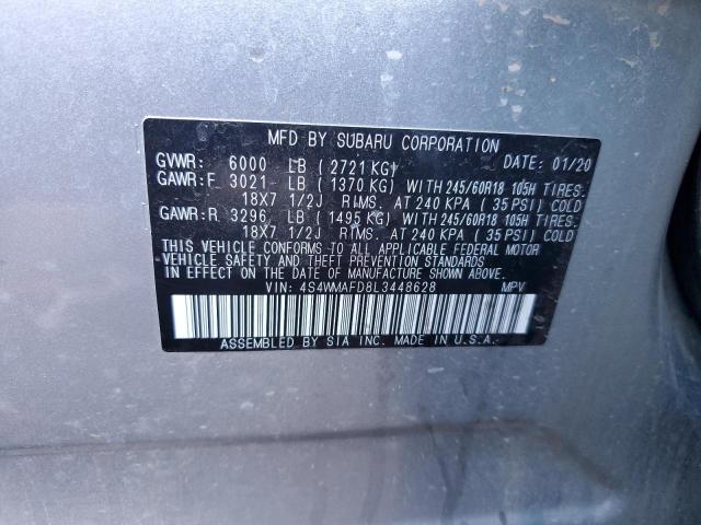 Photo 12 VIN: 4S4WMAFD8L3448628 - SUBARU ASCENT PRE 