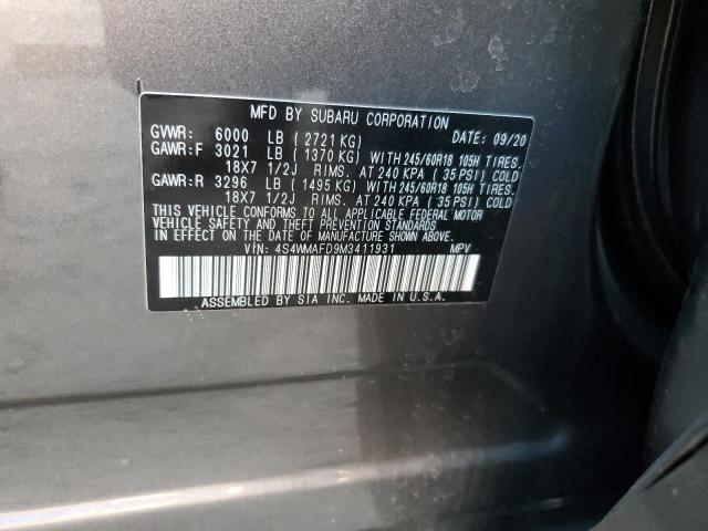 Photo 11 VIN: 4S4WMAFD9M3411931 - SUBARU ASCENT 