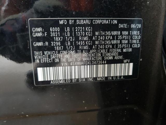 Photo 12 VIN: 4S4WMAFDXL3473644 - SUBARU ASCENT PRE 