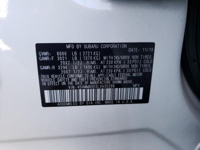 Photo 12 VIN: 4S4WMAHD3L3435296 - SUBARU ASCENT PRE 