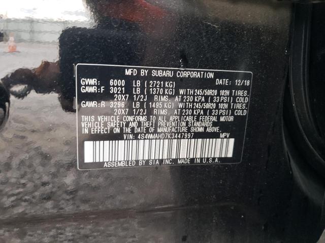 Photo 12 VIN: 4S4WMAHD7K3447997 - SUBARU ASCENT PRE 