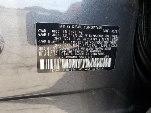 Photo 13 VIN: 4S4WMAHD7M3451048 - SUBARU ASCENT PRE 