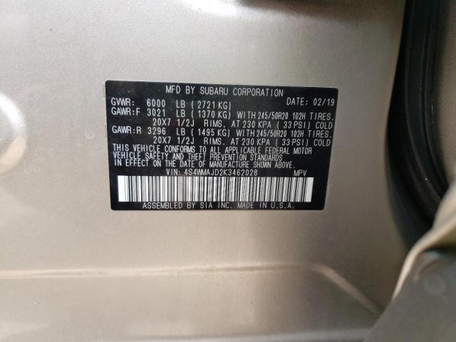 Photo 13 VIN: 4S4WMAJD2K3462028 - SUBARU ASCENT 