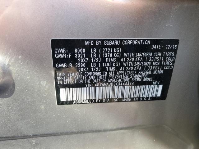 Photo 13 VIN: 4S4WMAJD3K3444444 - SUBARU ASCENT 