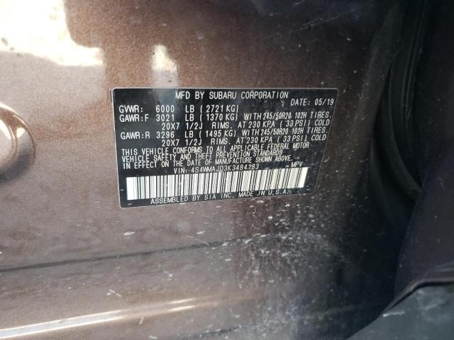 Photo 12 VIN: 4S4WMAJD3K3484183 - SUBARU ASCENT 