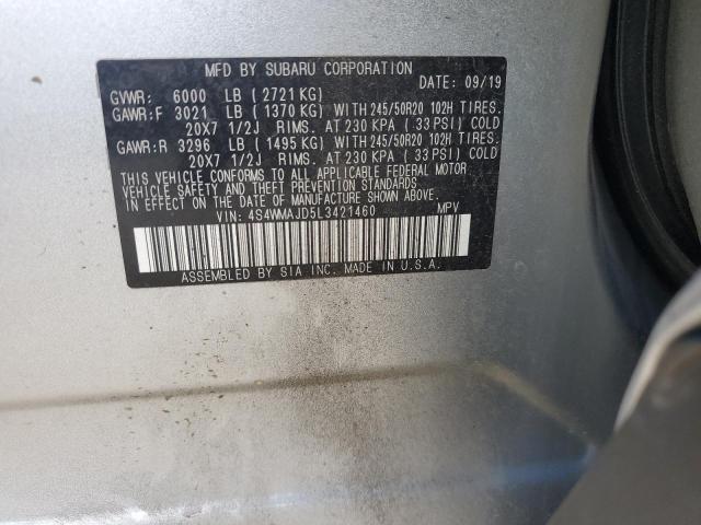 Photo 13 VIN: 4S4WMAJD5L3421460 - SUBARU ASCENT LIM 