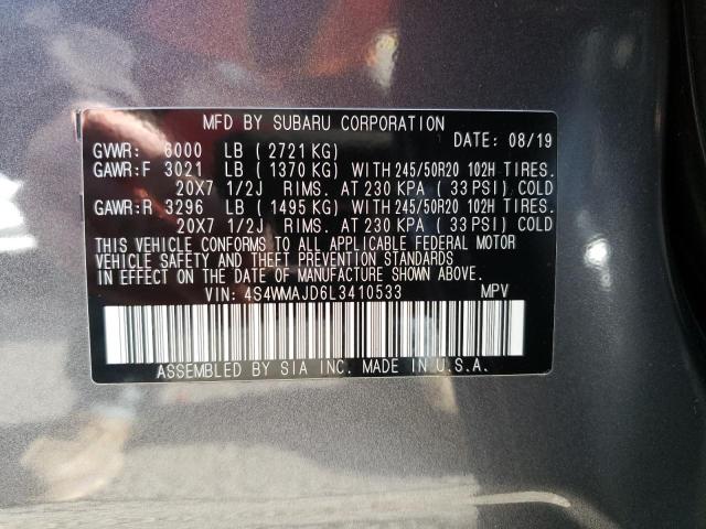 Photo 11 VIN: 4S4WMAJD6L3410533 - SUBARU ASCENT 