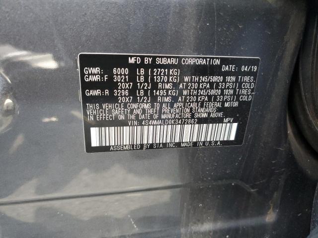 Photo 11 VIN: 4S4WMALD0K3472862 - SUBARU ASCENT LIM 