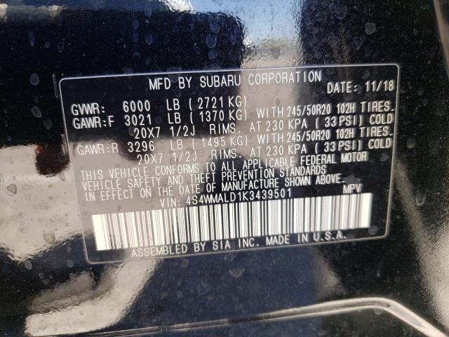 Photo 12 VIN: 4S4WMALD1K3439501 - SUBARU ASCENT LIM 