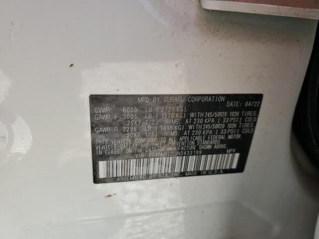 Photo 12 VIN: 4S4WMALD3N3433199 - SUBARU ASCENT 