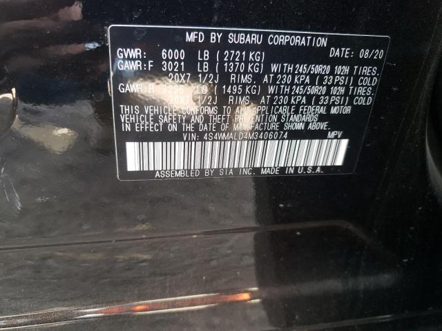 Photo 9 VIN: 4S4WMALD4M3406074 - SUBARU ASCENT LIM 