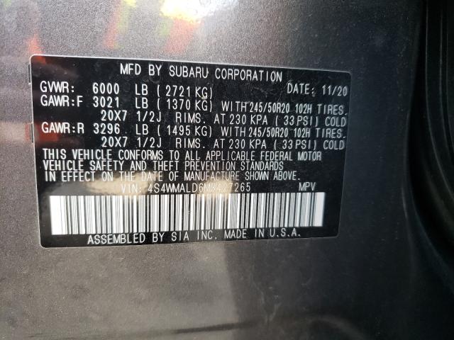 Photo 9 VIN: 4S4WMALD6M3427265 - SUBARU ASCENT LIM 