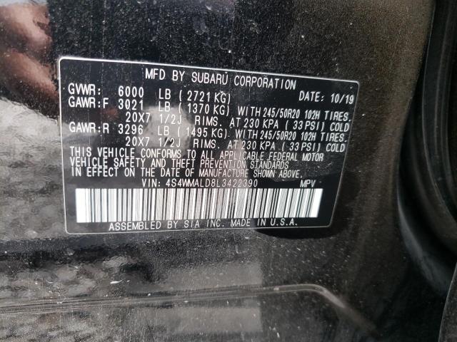 Photo 9 VIN: 4S4WMALD8L3422390 - SUBARU ASCENT 