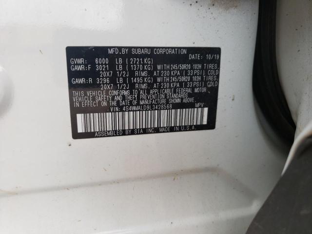 Photo 9 VIN: 4S4WMALD9L3428568 - SUBARU ASCENT LIM 