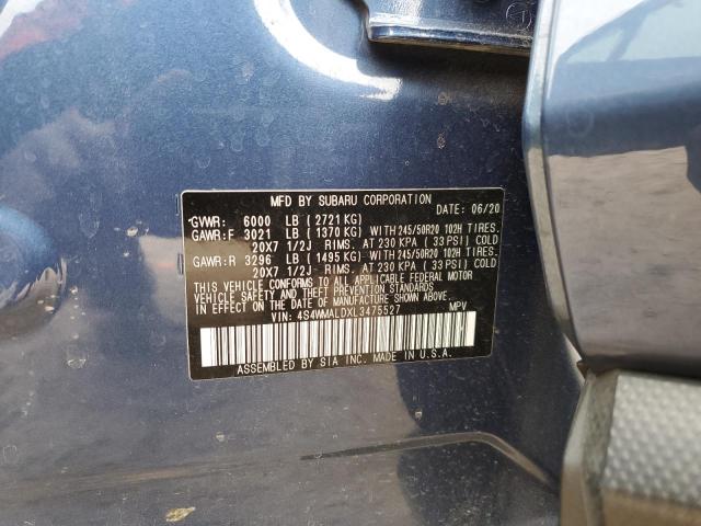 Photo 13 VIN: 4S4WMALDXL3475527 - SUBARU ASCENT LIM 