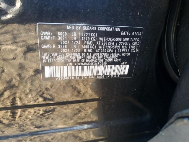 Photo 13 VIN: 4S4WMAMD0K3450049 - SUBARU ASCENT LIM 