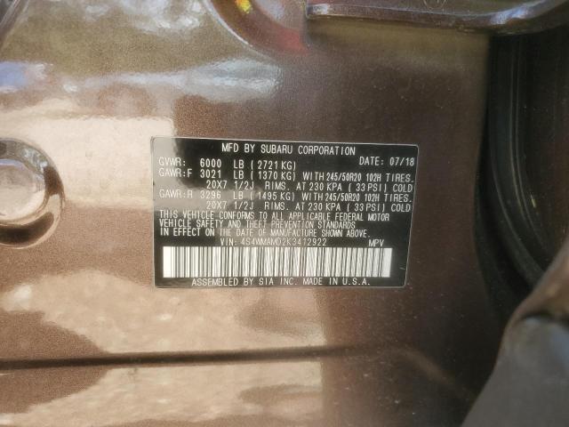 Photo 11 VIN: 4S4WMAMD2K3412922 - SUBARU ASCENT 