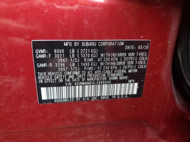 Photo 12 VIN: 4S4WMAMD4L3468040 - SUBARU ASCENT 