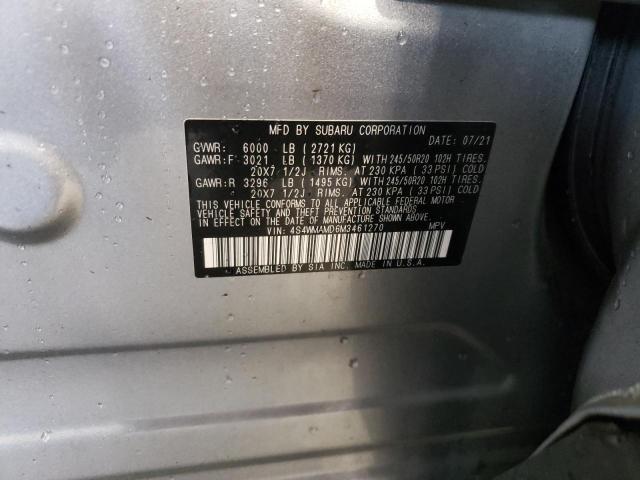 Photo 9 VIN: 4S4WMAMD6M3461270 - SUBARU ASCENT 