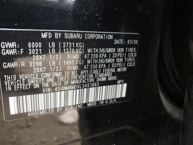 Photo 9 VIN: 4S4WMAMDXL3451663 - SUBARU ASCENT LIM 