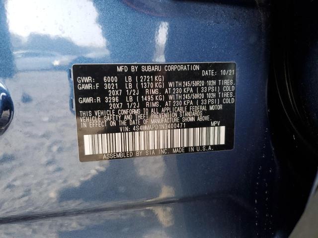 Photo 13 VIN: 4S4WMAPD1N3400471 - SUBARU ASCENT 