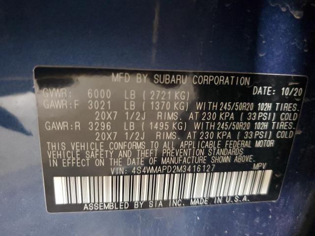 Photo 12 VIN: 4S4WMAPD2M3416127 - SUBARU ASCENT LIM 