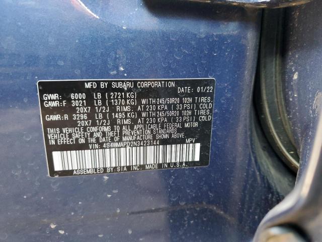 Photo 12 VIN: 4S4WMAPD2N3423144 - SUBARU ASCENT LIM 