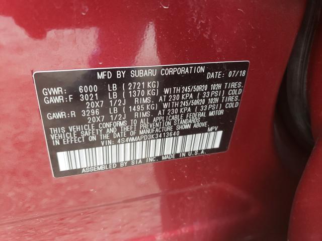 Photo 9 VIN: 4S4WMAPD3K3413640 - SUBARU ASCENT 