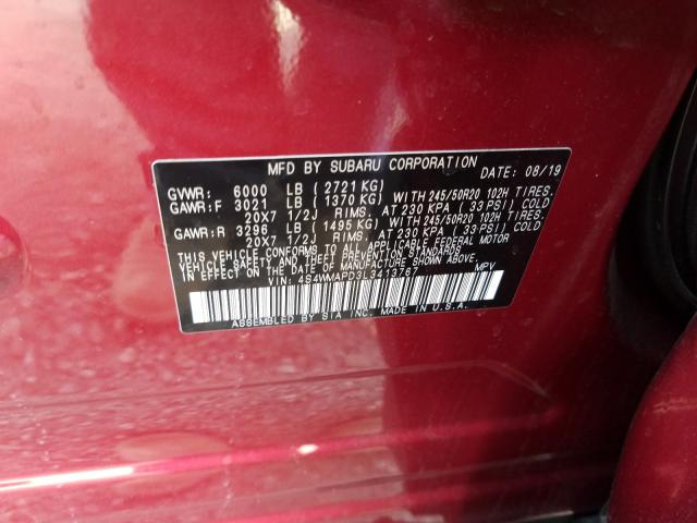 Photo 9 VIN: 4S4WMAPD3L3413767 - SUBARU ASCENT LIM 