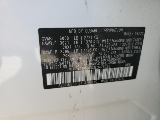 Photo 12 VIN: 4S4WMAPD3L3476125 - SUBARU ASCENT 