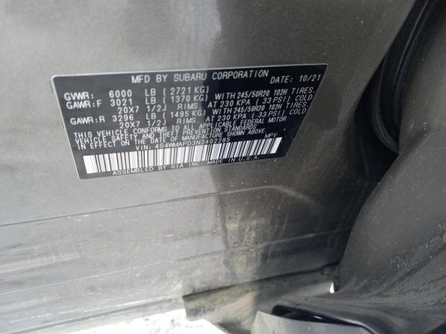 Photo 11 VIN: 4S4WMAPD3N3402285 - SUBARU ASCENT LIM 