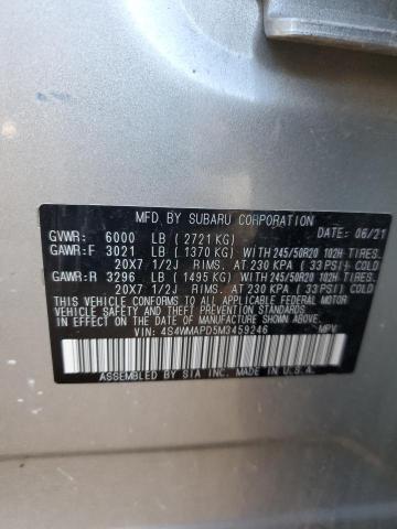 Photo 12 VIN: 4S4WMAPD5M3459246 - SUBARU ASCENT LIM 